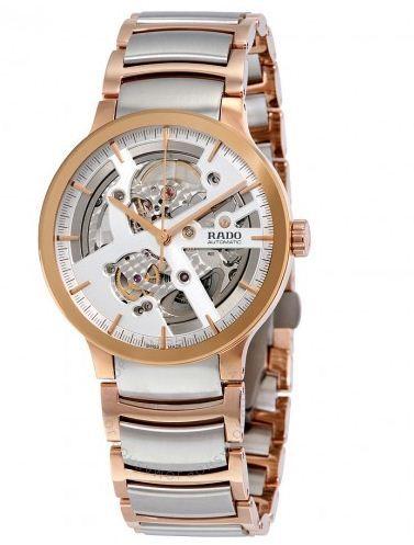 Centrix Automatic Silver Skeleton Dial Two-tone Men's Watch