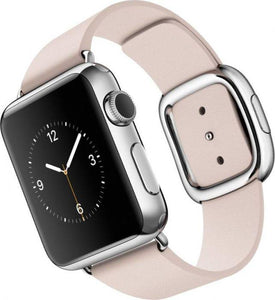 Apple Watch 38 mm Stainless Steel Case (Pink Strap Small) (Certified REFURBISHED)